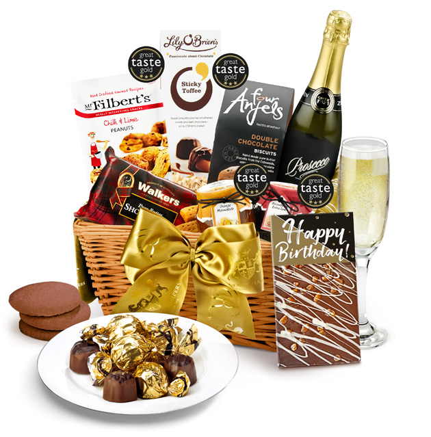 Chocolate Lovers' Birthday Hamper With Prosecco & Chocolate